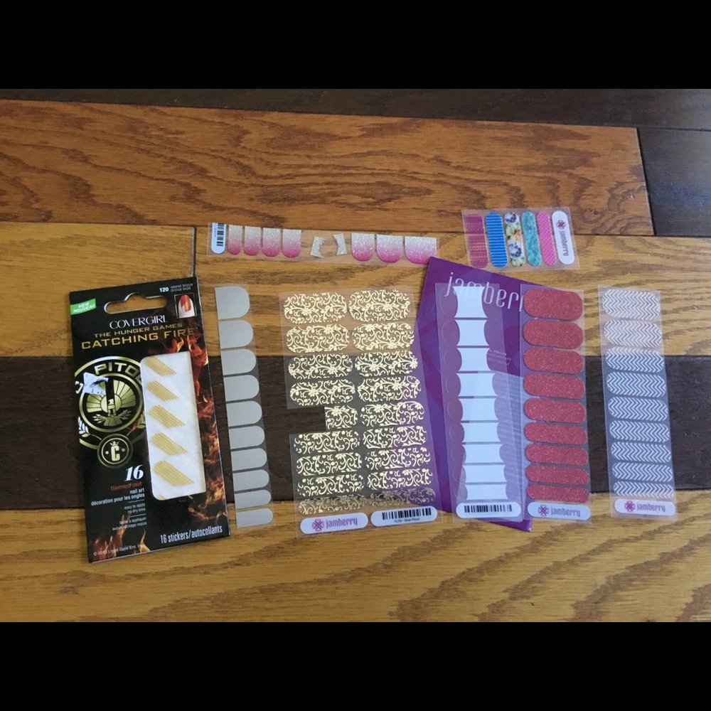 Jamberry & more nail wraps some used some New